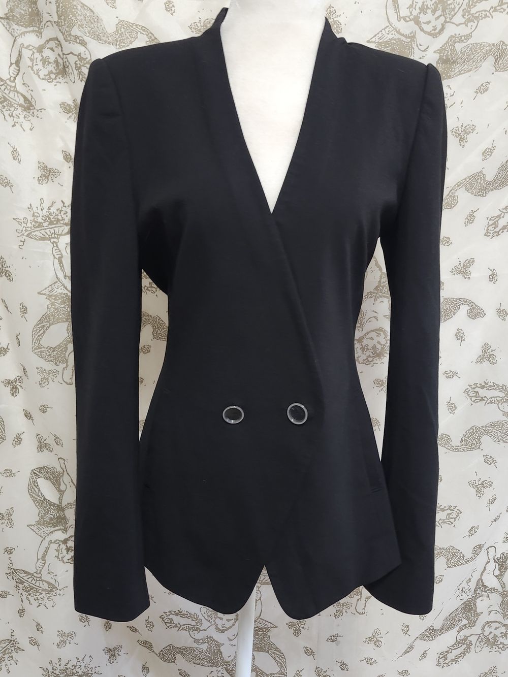 Ted Baker London Black Solid Lined Working Title Blazer Boss Lady Jacket US 6